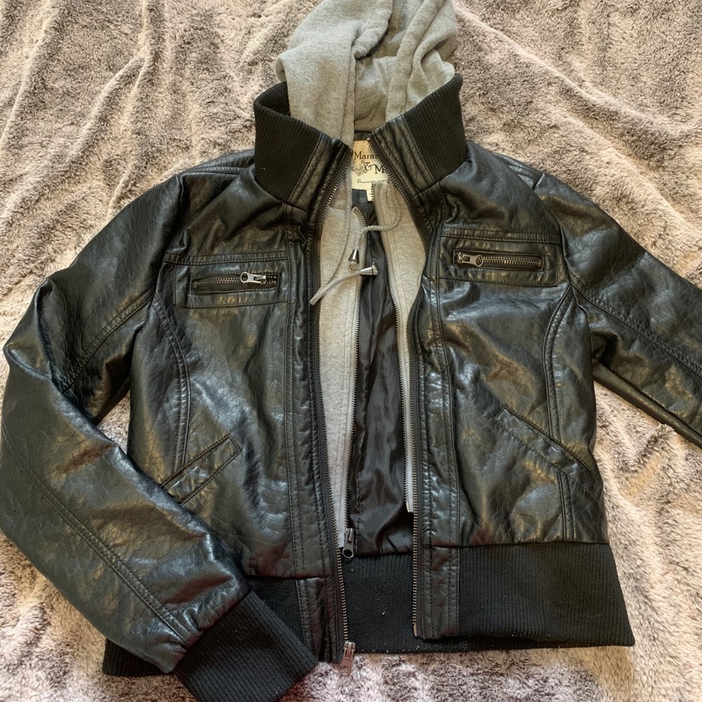 FAUX LEATHER JACKET